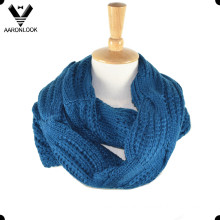 Acrylic Jacquard Cable Pattern Neck Scarf